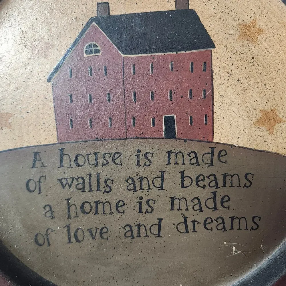 Barbara Lloyd Signed Salt House Country Decor Plaque Hearthside Collection B31